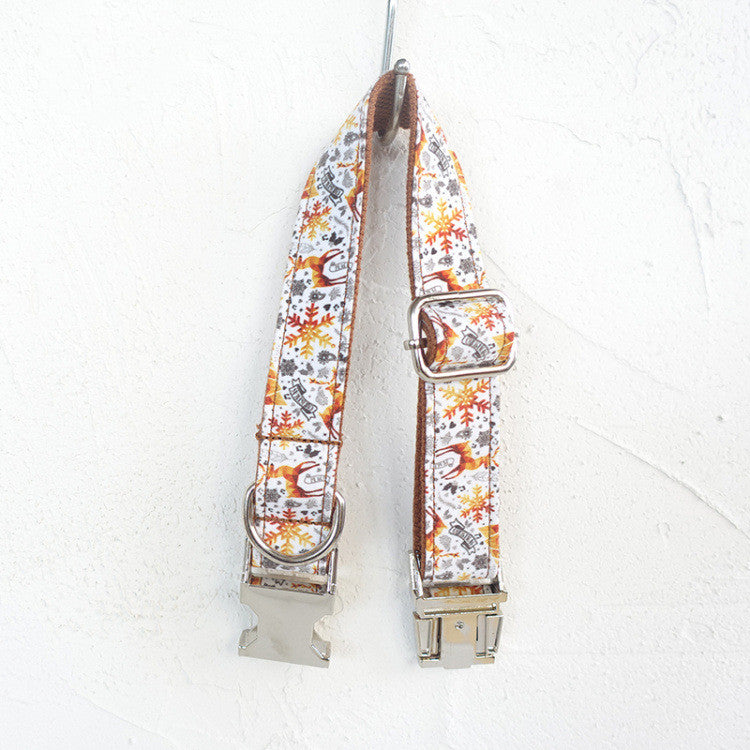Collar Navideño ajustable para perros hecho a mano ( XS - XL )